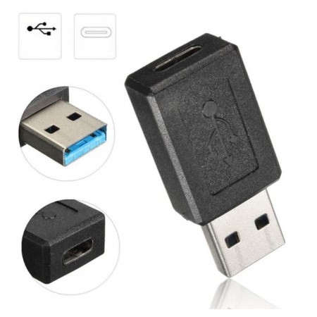 ADAPTADOR USB 3.0 Macho -> USB 3.1 C Femea