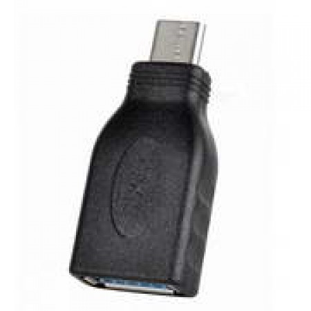 ADAPTADOR USB 3.1 C USB 3.0 A FEMEA (5GBPS), EM PRETO