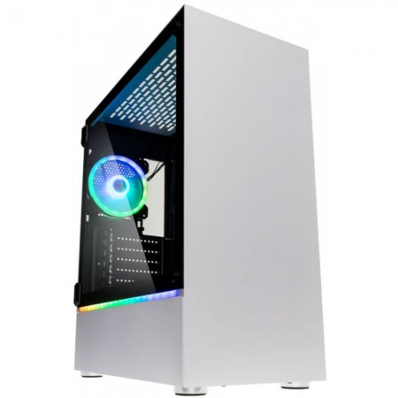 CX ATX Kolink Bastion Branca RGB Preto Vidro Temperado