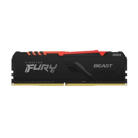 DDR4 Kingston Fury Beast RGB 16GB (1x16GB) 3600MHz 1R CL18 Preta