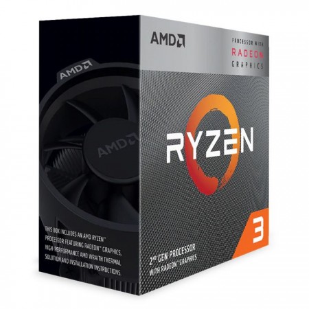 CPU AMD RYZEN 3 3200G AM4 3.6 A 4.0GHZ 6MB 4C4T 65W VEGA 8 BOX