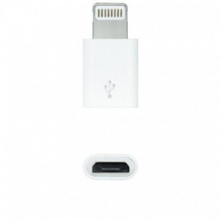 Adaptador Micro USB 2.0 P/ Lightning Nano Cable - Branco