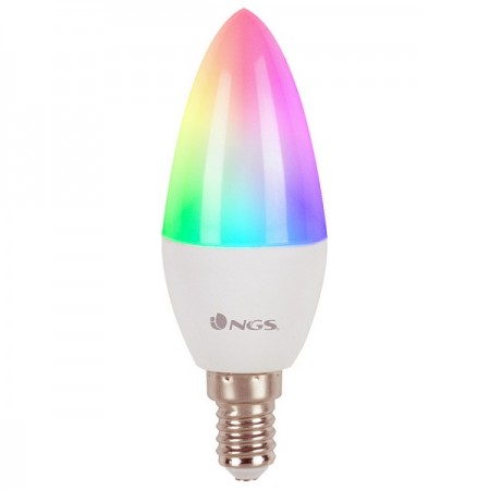 Lâmpada Inteligente NGS Gleam Smart Wifi LED 514C E14 5W 500 Lummen - Pack 2