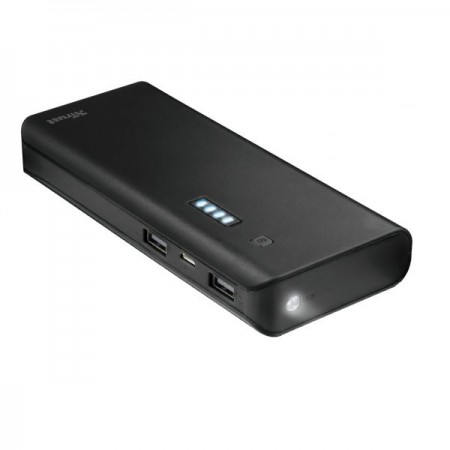 POWERBANK TRUST PRIMO 10000MAH BLACK - CARREGAMENTO RÁPIDO