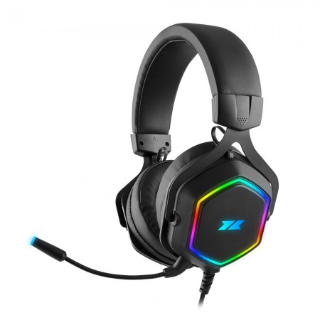 Auscultador 1Life Hexo RGB 7.1 USB Preto