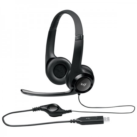 AUSCULTADOR LOGITECH H390 USB C/ MICRO 