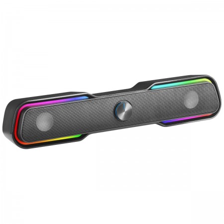Soundbar Mars Gaming MSBX RGB 10W RMS Bluetooth Preta
