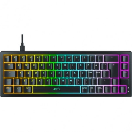Teclado Xtrfy K5 Compact RGB Gaming Hot-Swappable Kailh Red Switch - Mecânico